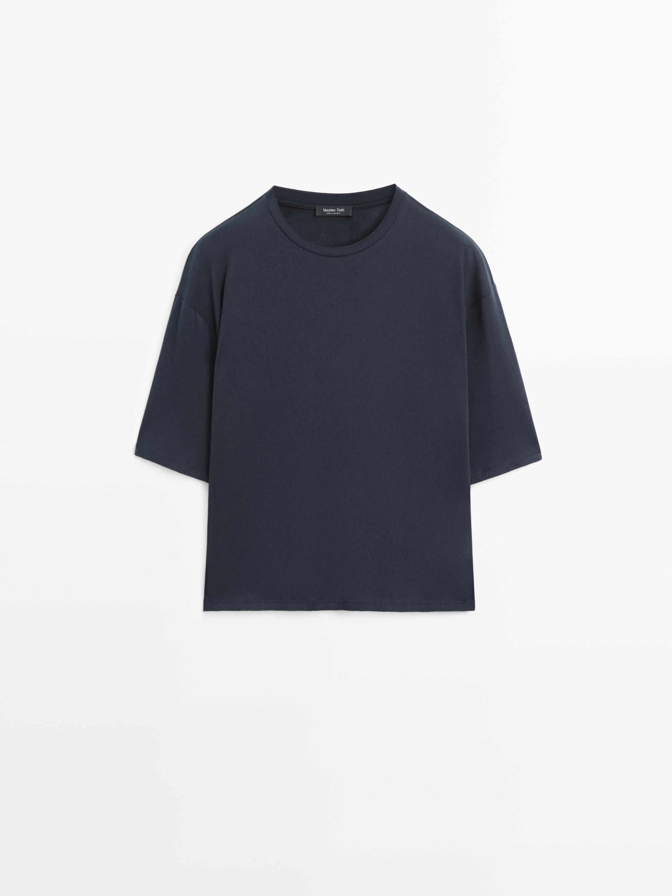 Oversize cotton short sleeve T-shirt